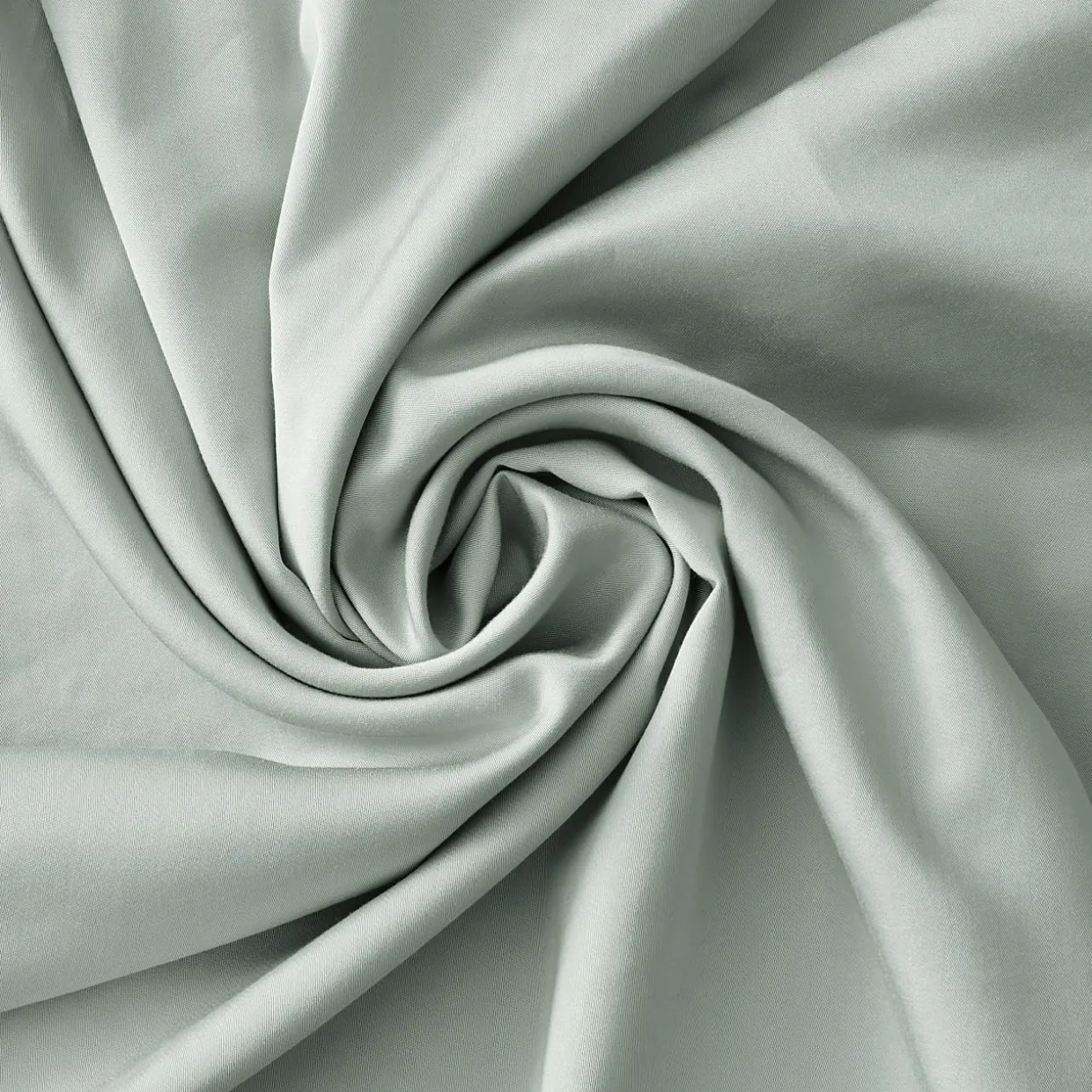 Drap housse satin de bambou (180 x 200 cm) Sienna Vert eucalyptus