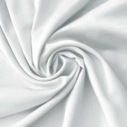 Drap housse satin de bambou (160 x 200 cm) Sienna Blanc chantilly