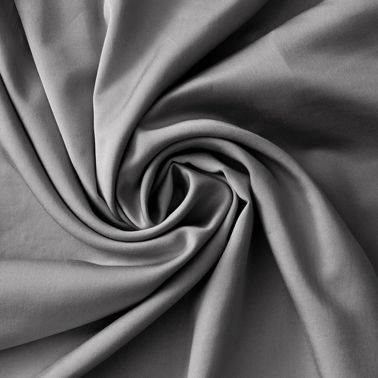 Drap housse satin de bambou (140 x 200 cm) Sienna Gris granit