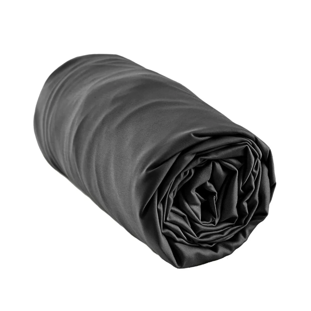 Drap housse satin de bambou (140 x 200 cm) Sienna Noir