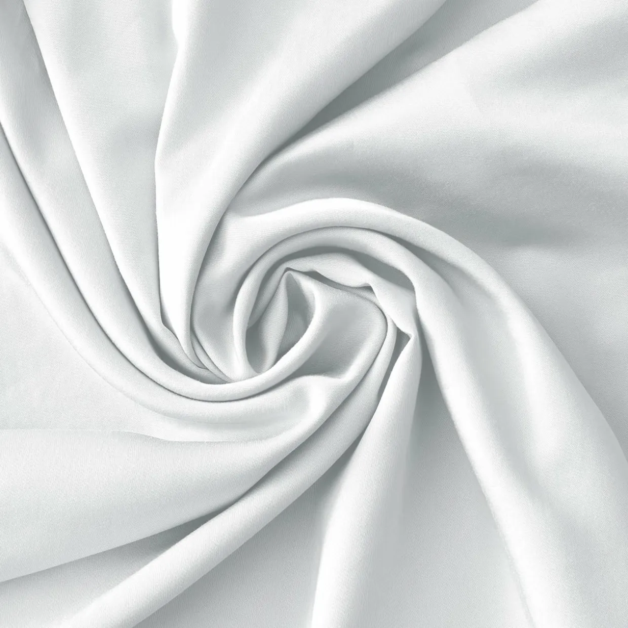 Drap housse satin de bambou (90 x 200 cm) Sienna Blanc chantilly