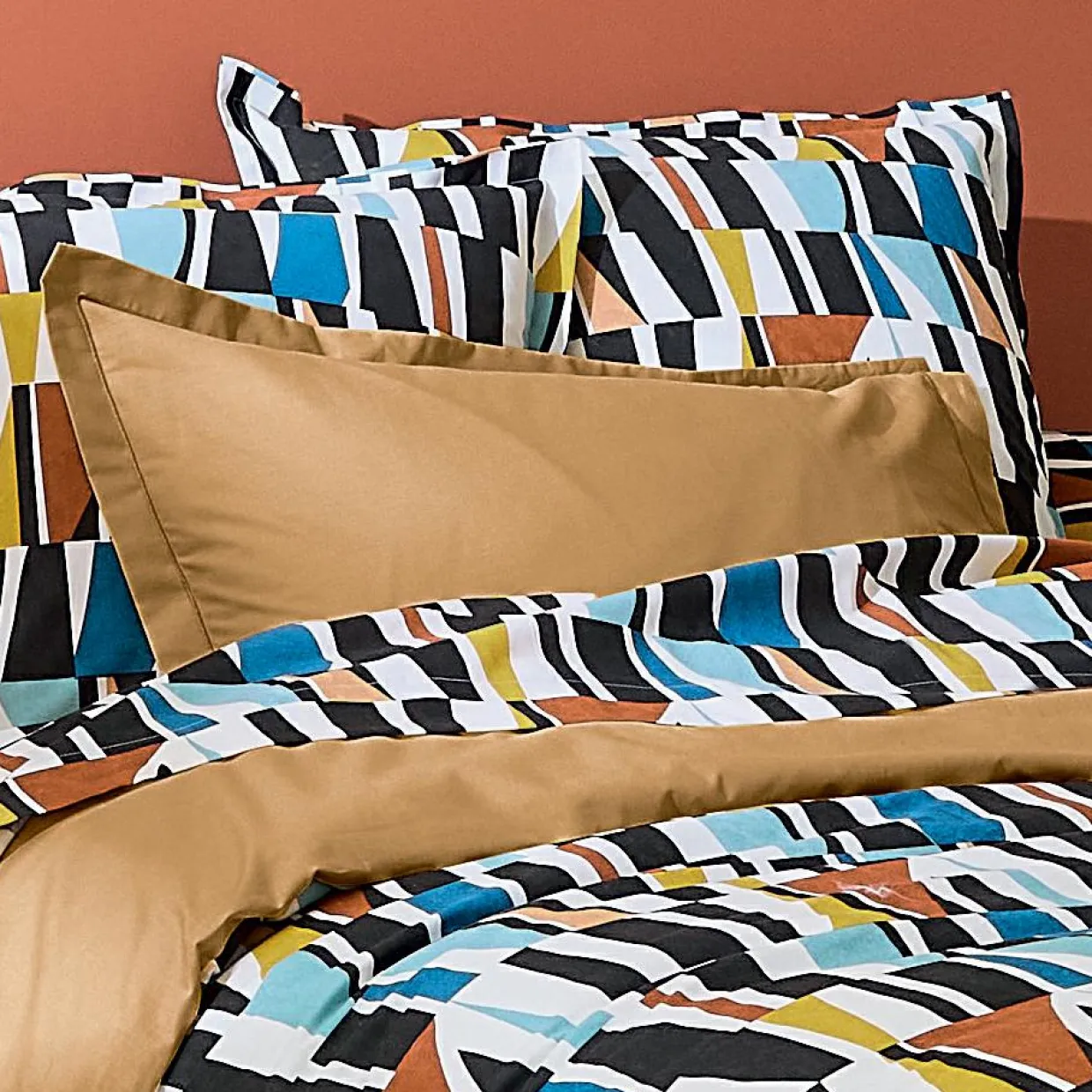 Drap plat coton (280 x 310 cm) Pietro Multicolore