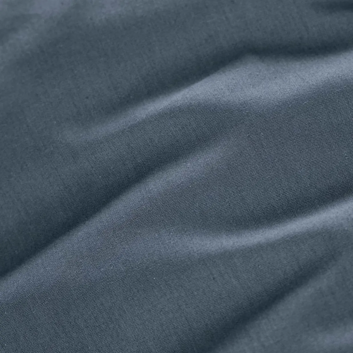 Drap plat percale de coton (180 x 290 cm) Cali Bleu marine