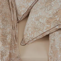 Drap plat percale de coton (240 x 310 cm) Palazzo Beige