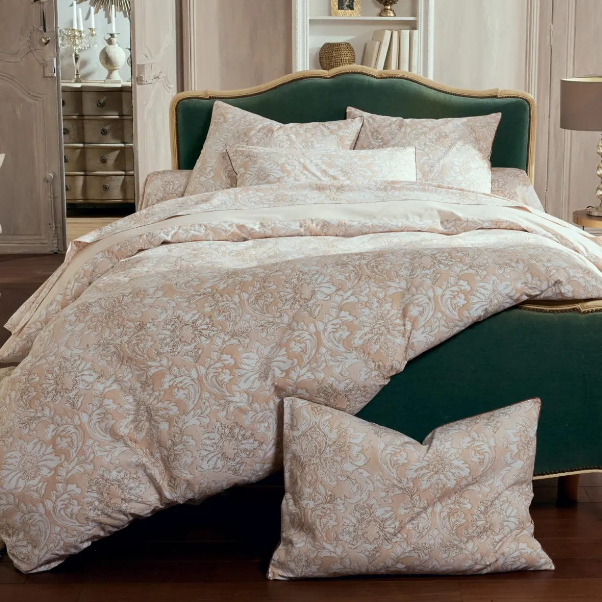 Drap plat percale de coton (240 x 310 cm) Palazzo Beige