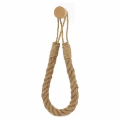 Dérouleur de papier - porte serviette adhésif Easy Chic Corde Naturel