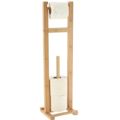 Dérouleur papier toilette avec réserve Nature bambou