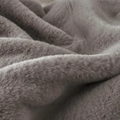 Edredon fausse fourrure (90 x 220 cm) Finn Taupe