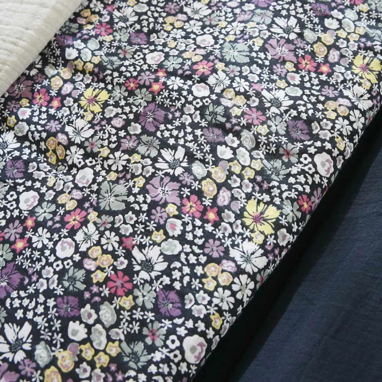 Edredon gaze de coton (90 x 200 cm) Elya Violet