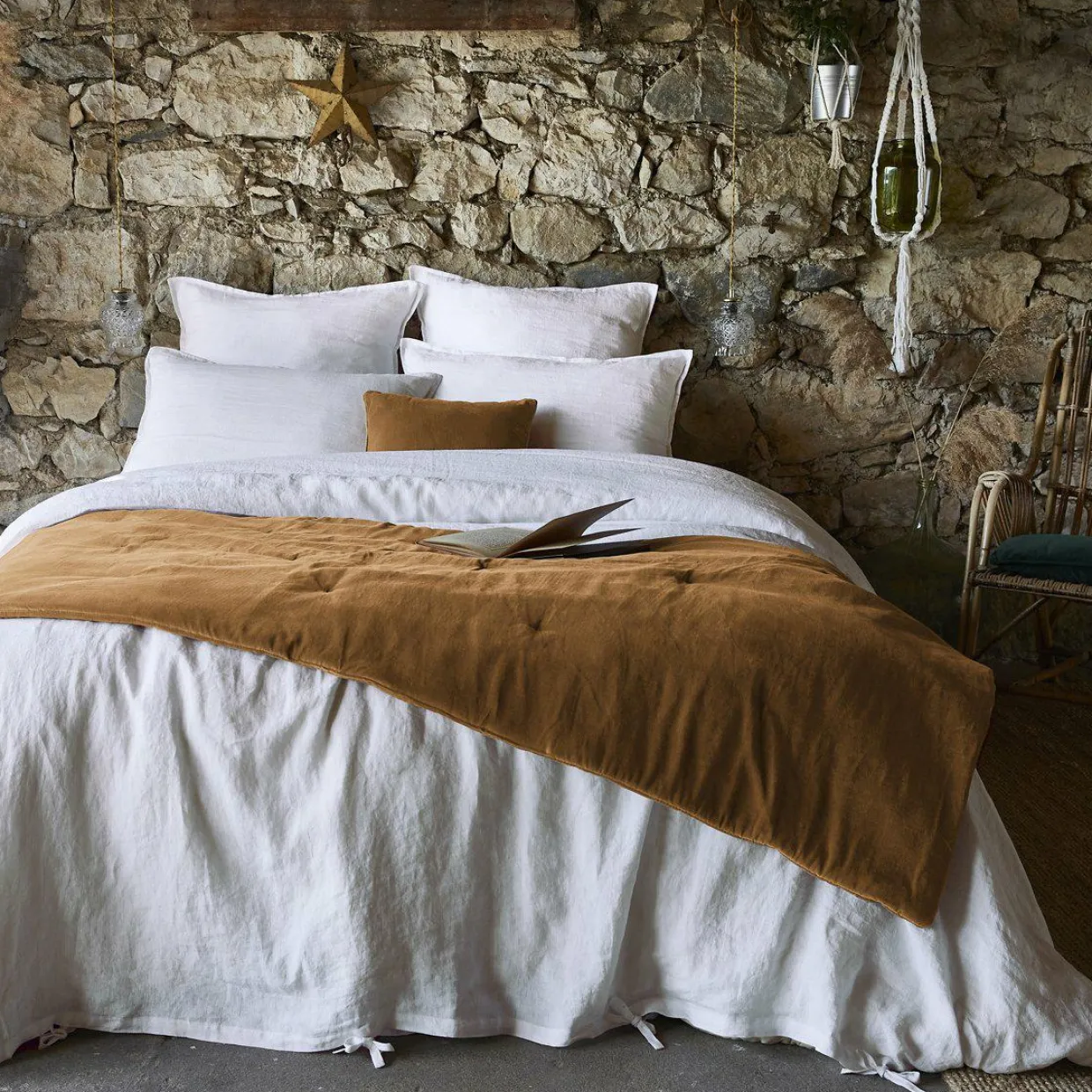 Edredon velours de coton (90 x 200 cm) Victor Camel