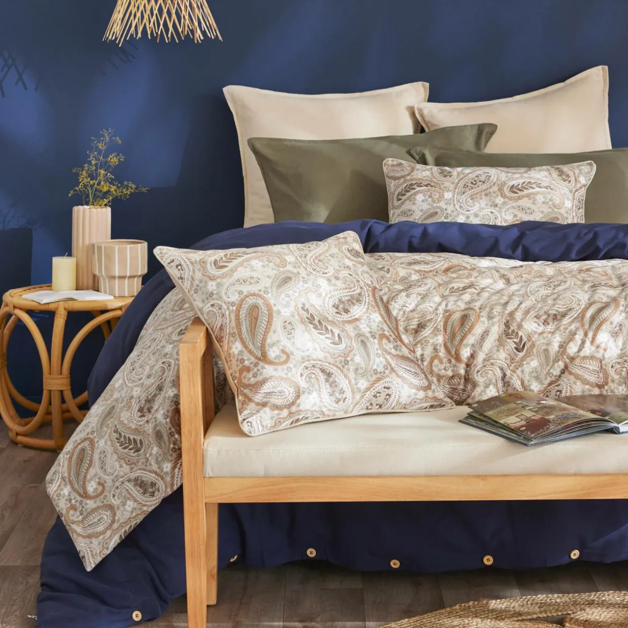 Edredon velours (90 x 220 cm) Dolores Beige