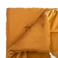 Edredon velours (80 x 180 cm) Slow Jaune ocre