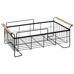 Egouttoir de cuisine en métal 2 niveaux (48 x 28 cm) Blackwood Noir