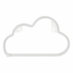 Enseigne lumineuse néon à piles (H18,7 cm) Nuage Blanc