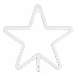 Enseigne lumineuse néon à piles (H26,8 cm) Étoile Jaune