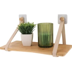 Etagère adhésive bambou (40 x H20 cm) Easy Chic Beige