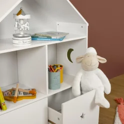 Etagère enfant bois 3 niveaux (H97 cm) Stars Blanc