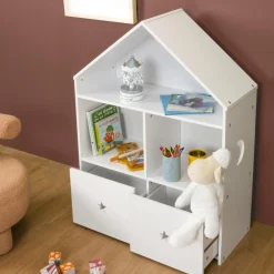 Etagère enfant bois 3 niveaux (H97 cm) Stars Blanc