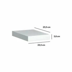 Etagère murale en bois (23,5 cm) Fixy Blanche