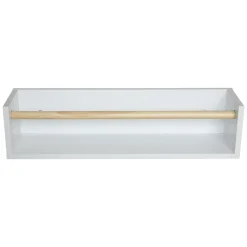Etagère murale enfant bois 1 niveau (H12 cm) Zoa Blanche
