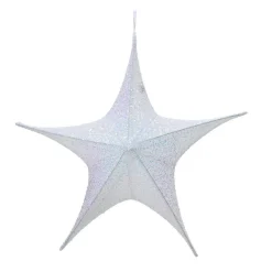 Etoile de Noël à suspendre (D80 cm) Christmas pailleté Irisé