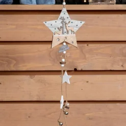 Etoile de Noël à suspendre (H45 cm) Géant Naturel