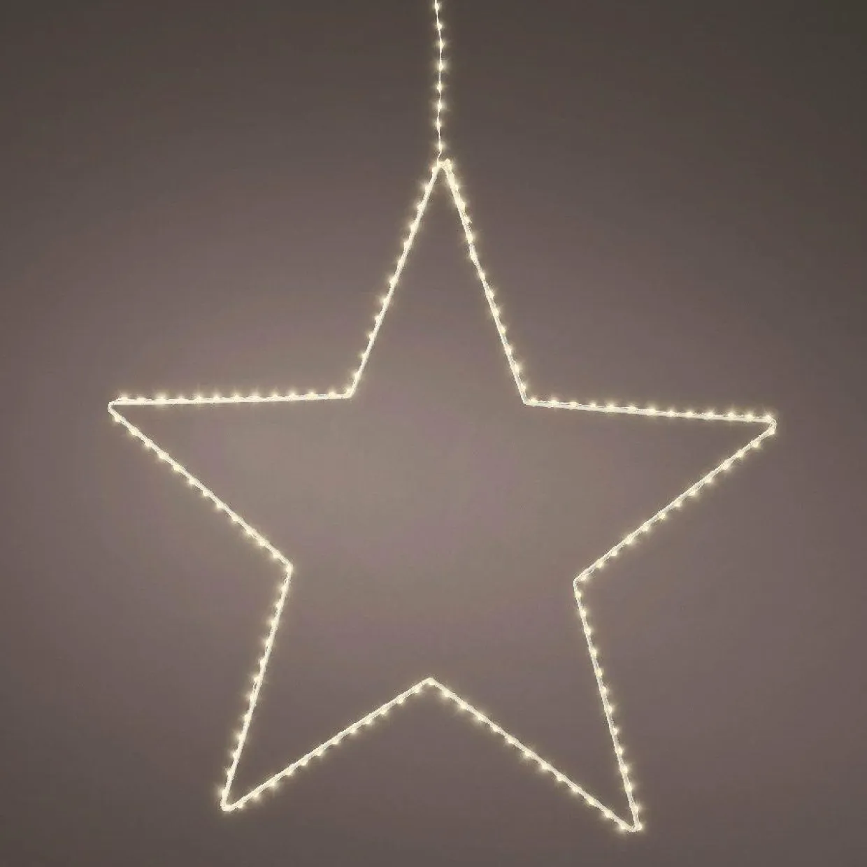 Etoile lumineuse à suspendre 130 LED (D38 cm) Kais Blanc chaud