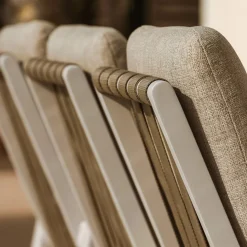 Fauteuil de jardin aluminium Long Beach Blanc cendré