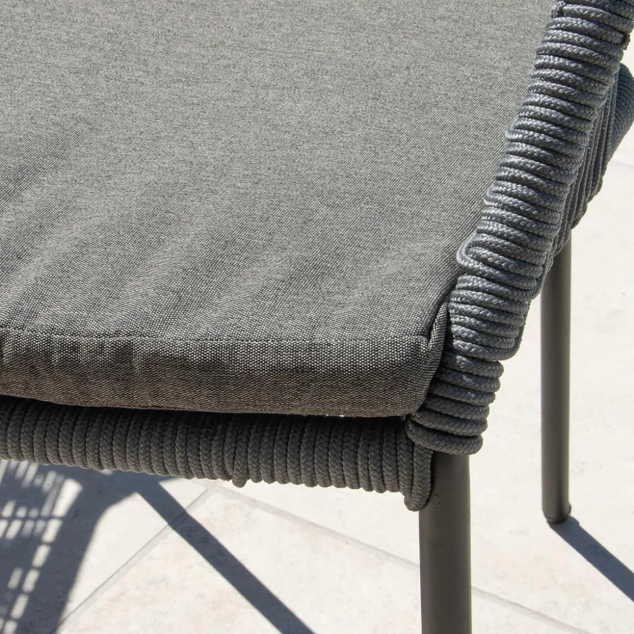 Fauteuil de jardin empilable Seville - Gris