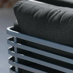 Fauteuil de jardin en aluminium Monte Carlo Gris anthracite