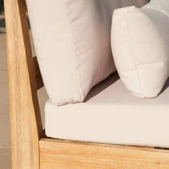 Fauteuil de jardin en bois d'acacia Bornéo Sable