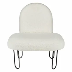 Fauteuil enfant bouclette (H50 cm) Augustin Blanc
