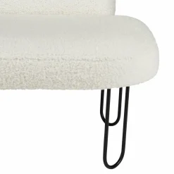 Fauteuil enfant bouclette (H50 cm) Augustin Blanc