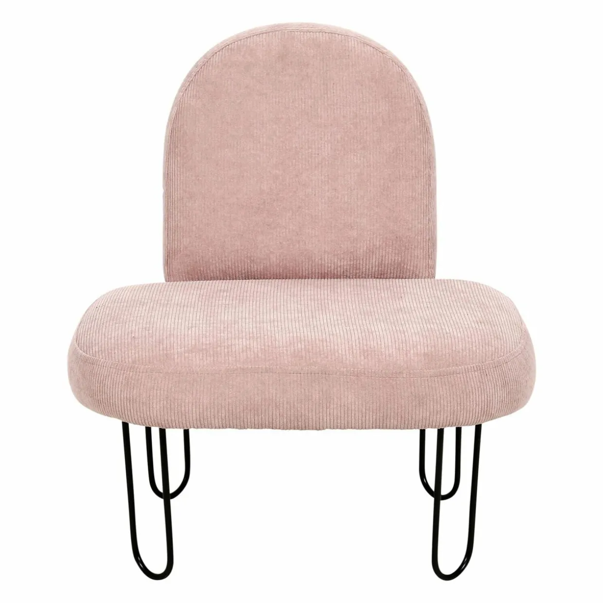 Fauteuil enfant velours (H50 cm) Augustin Rose