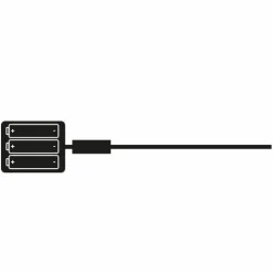 Filet lumineux à piles D50 cm 84 LED Durawise Blanc chaud