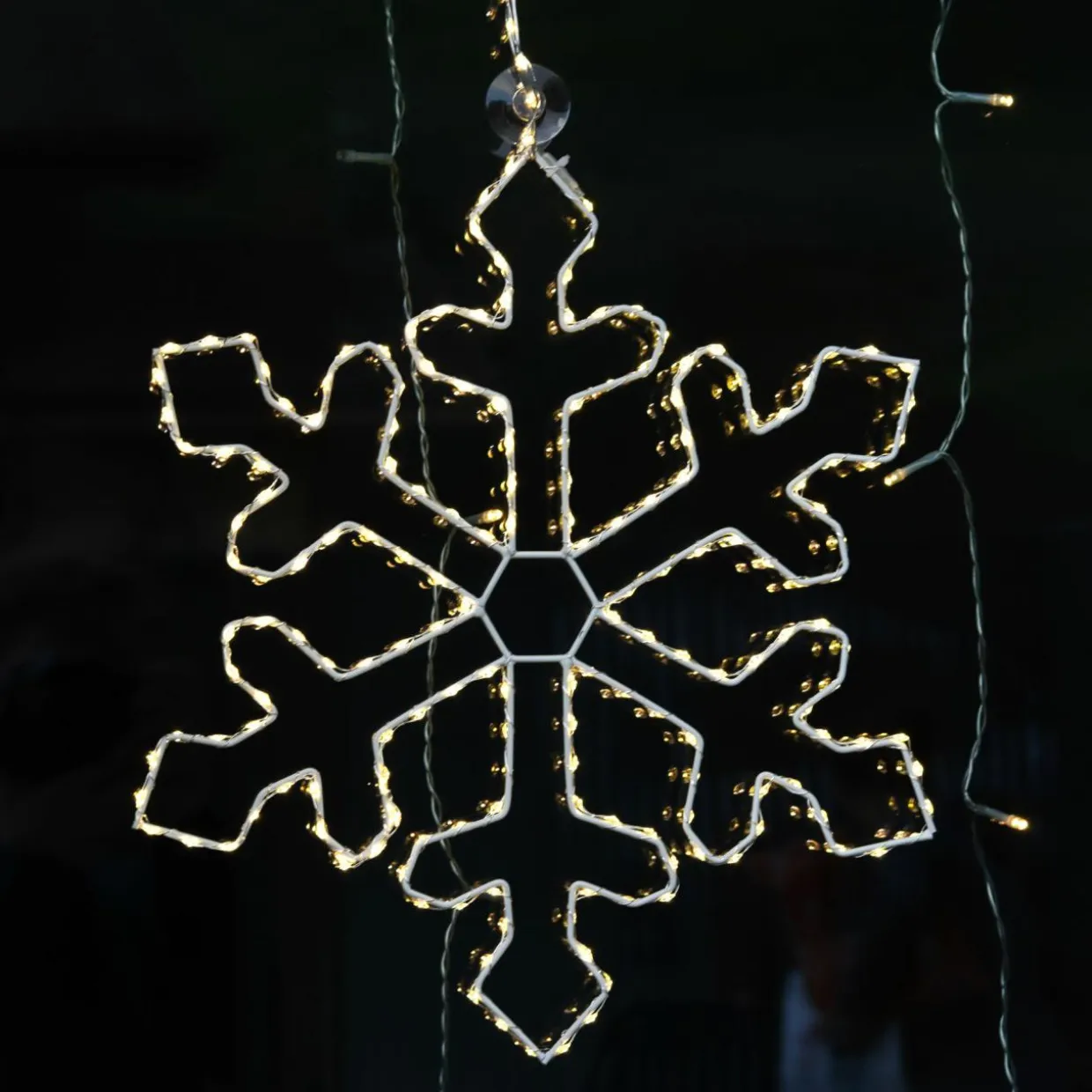 Flocon lumineux à suspendre 220 LED (D37 cm) Everest Blanc chaud