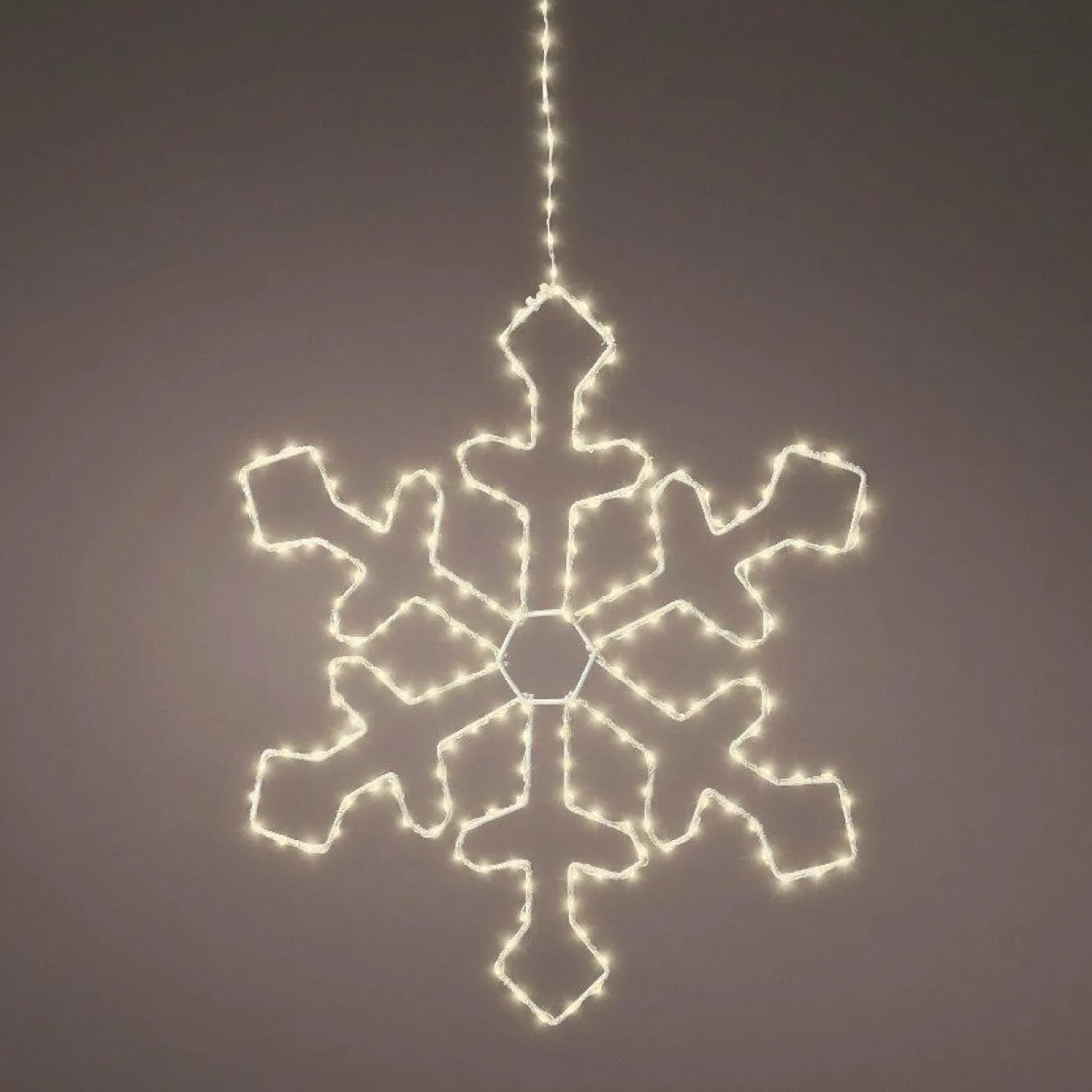 Flocon lumineux à suspendre 220 LED (D37 cm) Everest Blanc chaud