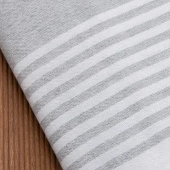 Fouta coton recyclé (200 x 200 cm) Summer Grise