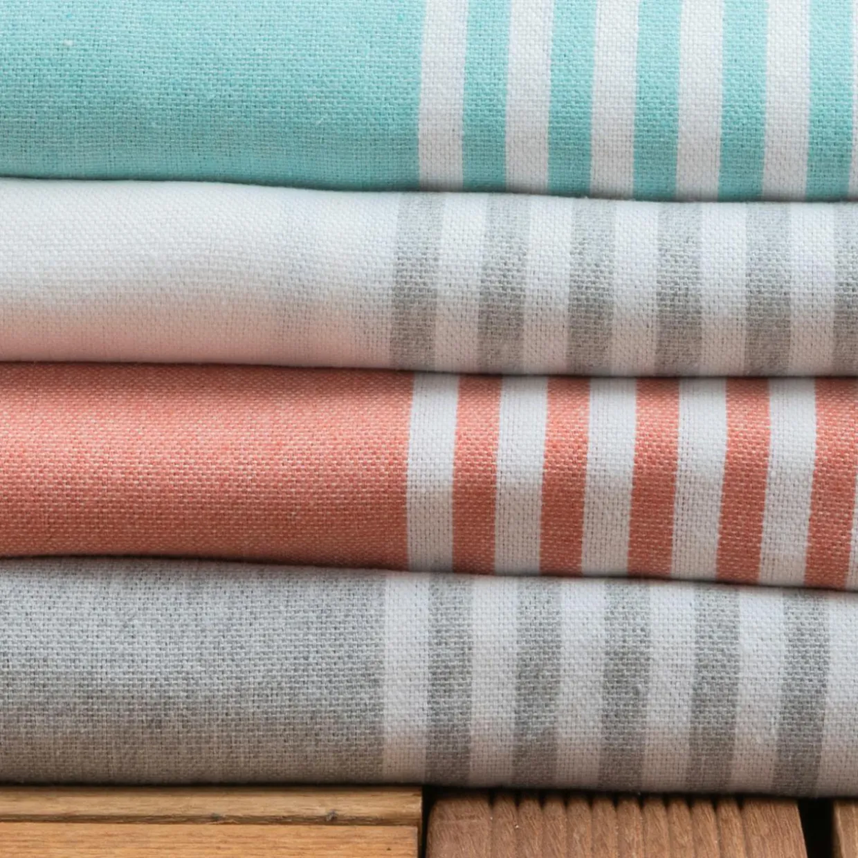 Fouta coton recyclé (200 x 200 cm) Summer Grise