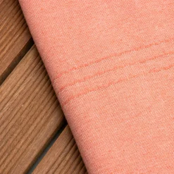 Fouta coton recyclé (100 x 200 cm) Sunshine Corail