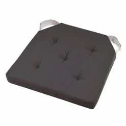 Galette de chaise carrée scratch (38 x 38 cm) Duo Gris anthracite