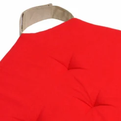 Galette de chaise carrée scratch (38 x 38 cm) Duo Rouge