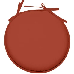 Galette de chaise ronde (40 cm) Nelson Terracotta