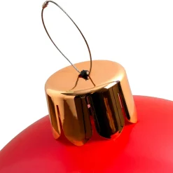 Grande boule de Noël gonflable (D65 cm) Rouge