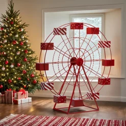 Grande roue en métal Géante (H170 cm) Fête foraine Rouge