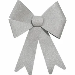 Grand nœud (H30 cm) Alaska Argent