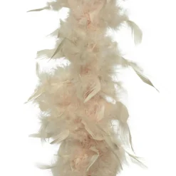 Guirlande Boa en plume (184 cm) Deluxe Perle