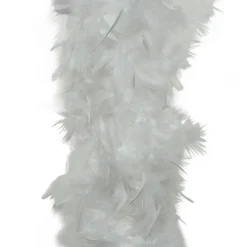 Guirlande Boa en plumes (184 cm) Deluxe Blanc
