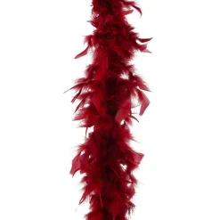 Guirlande Boa en plumes (184 cm) Deluxe Bordeaux