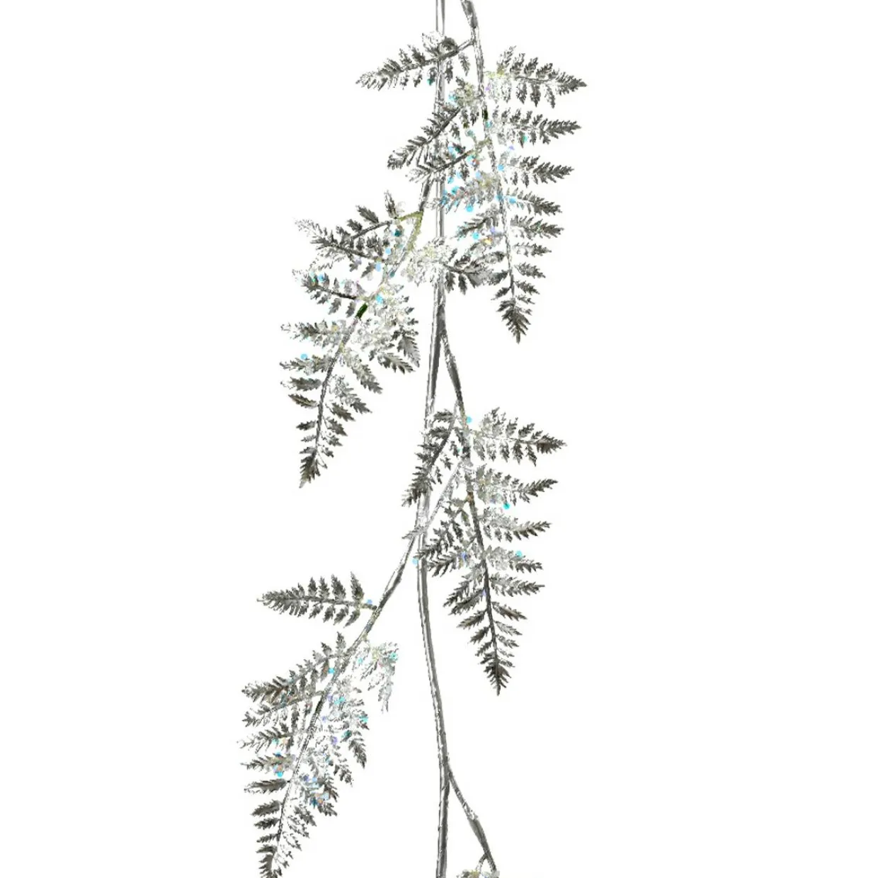 Guirlande de feuille (120 cm) Fougère Royale Argent